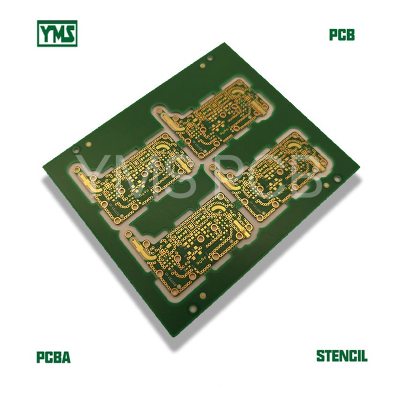 Edge Plating Pcb,Resin Plug Holes Pcb With Gold Fingers On Pcb Outline